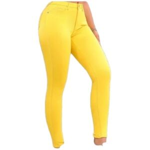 ZCO premium Z Curve yellow skinny jeans size 9/10